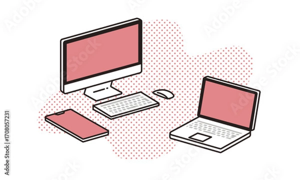 Obraz パソコンとスマホイメージ