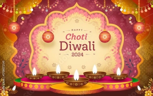 Obraz Choti Diwali Festive Background