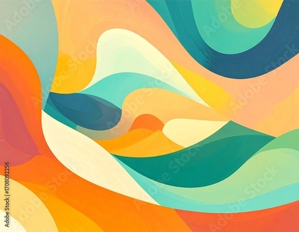 Obraz Abstract Colorful Wave Pattern (2)