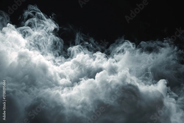 Fototapeta Realistic dry ice smoke clouds fog overlay perfect for compositing into your shots. Simply drop it in and change its blending mode to screen or add. MZ 