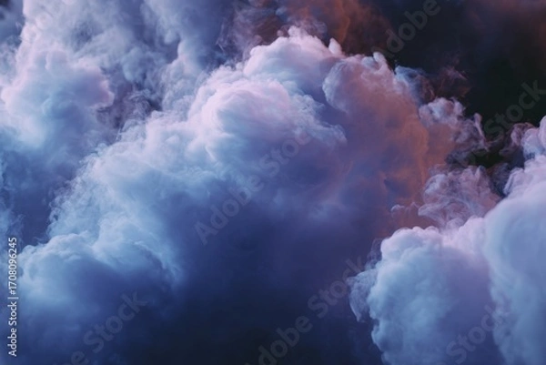 Fototapeta Realistic dry ice smoke clouds fog overlay perfect for compositing into your shots. Simply drop it in and change its blending mode to screen or add. MZ 