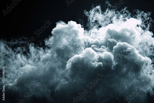 Fototapeta Realistic dry ice smoke clouds fog overlay perfect for compositing into your shots. Simply drop it in and change its blending mode to screen or add. MZ 