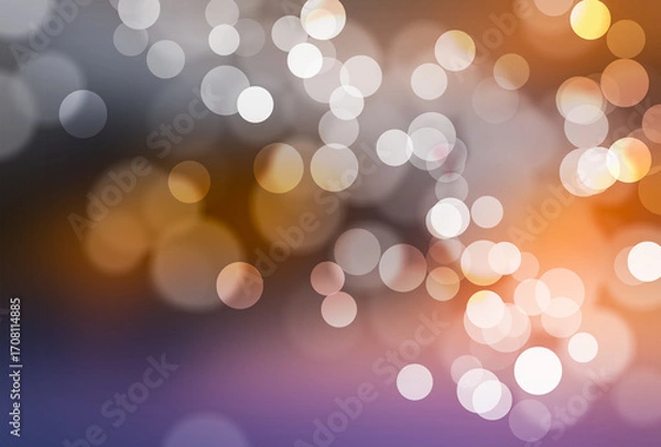 Fototapeta Gradient party lights wallpaper abstract background with bokeh 