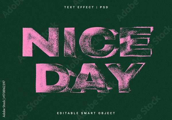 Obraz Pink Ripped Text Effect