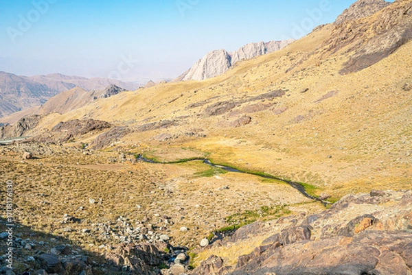 Fototapeta The scenic views of glacial Sat lakes, located on Cilo Mountains, which has an altitude of 3,500 meters, would become a new tourist attraction for nature lovers across the world in Hakkari, Turkey