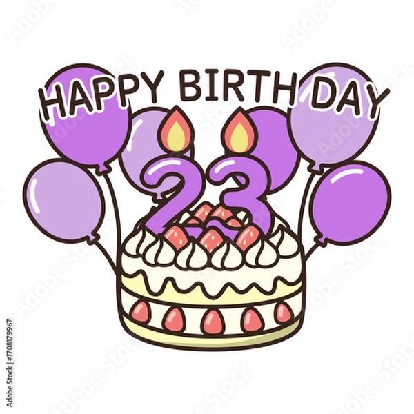 Fototapeta 誕生日ケーキ