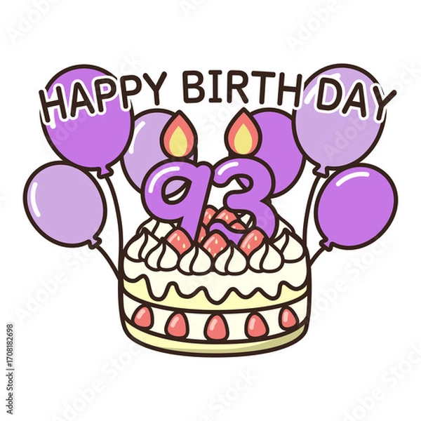 Fototapeta 誕生日ケーキ