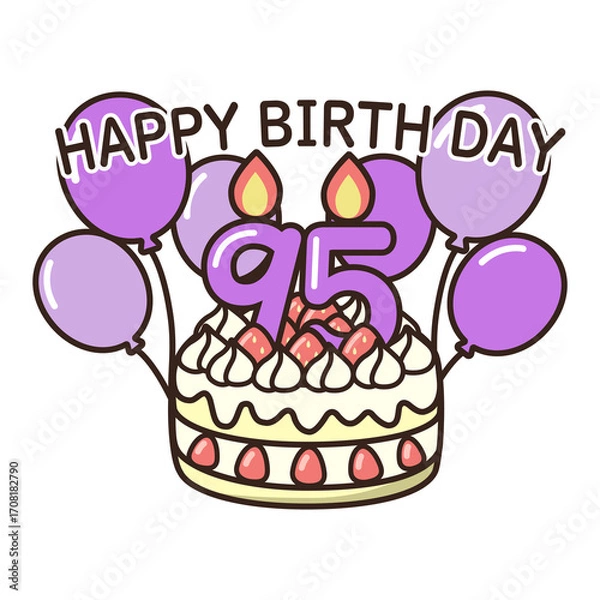 Fototapeta 誕生日ケーキ