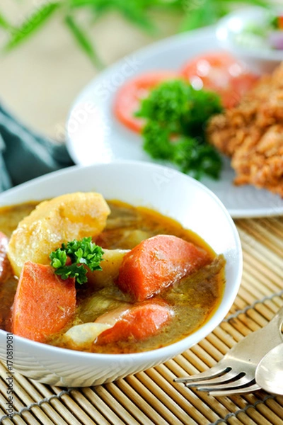 Fototapeta Potato curry