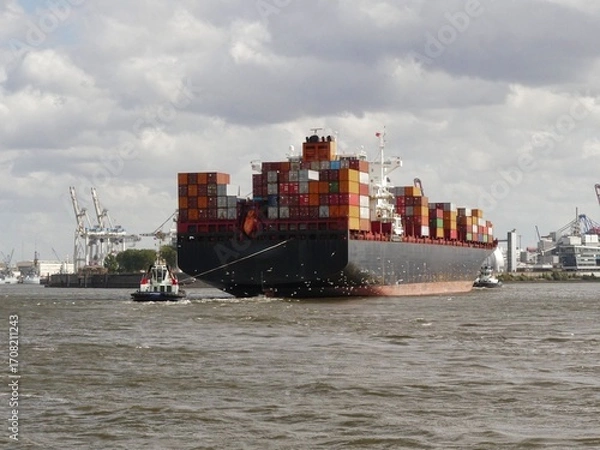 Obraz Container cargo freight ship