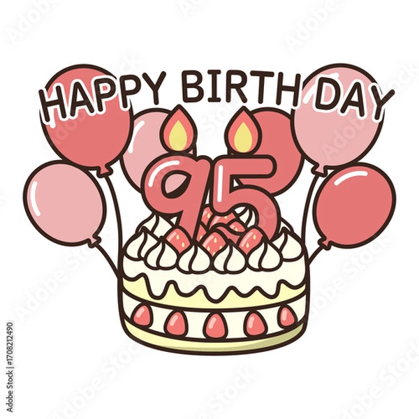 Fototapeta 誕生日ケーキ