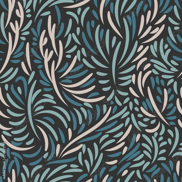 Fototapeta Doodle leaf pattern