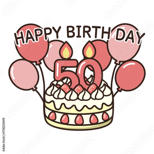 Fototapeta 誕生日ケーキ