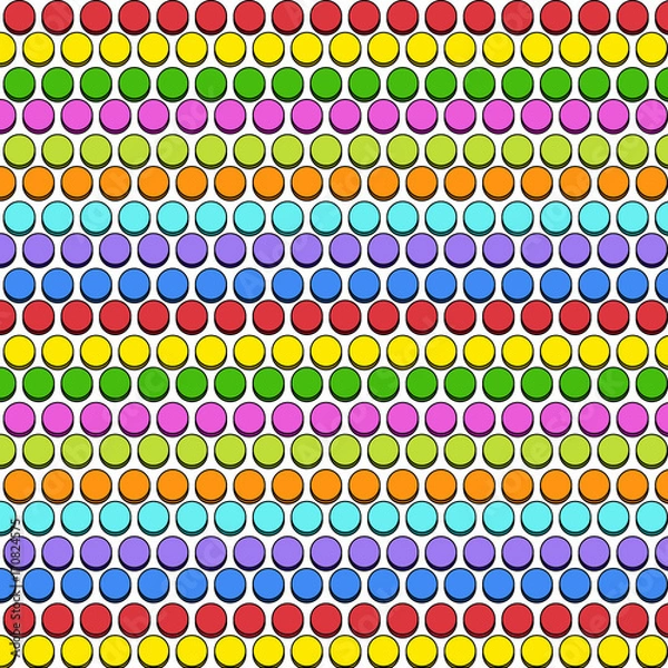 Fototapeta Colorful Circles Pattern Design