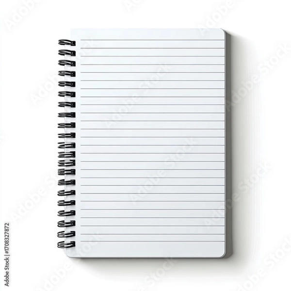 Fototapeta Blank spiral-bound notebook (5)