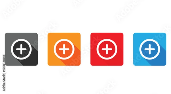 Fototapeta Add new icon vector eps10.