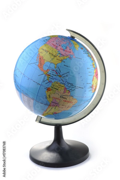 Fototapeta globe isolated on white