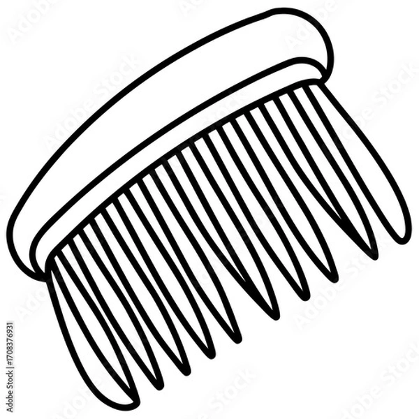 Fototapeta Comb Jelly line art vector