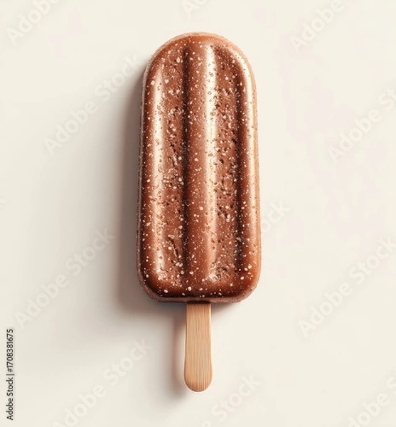 Fototapeta Chocolate ice pop, top view (1)