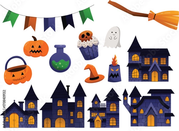Fototapeta halloween vector illustration