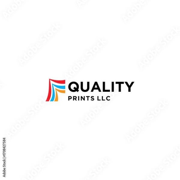 Fototapeta Digital print and printing logo design template. Vector illustration.