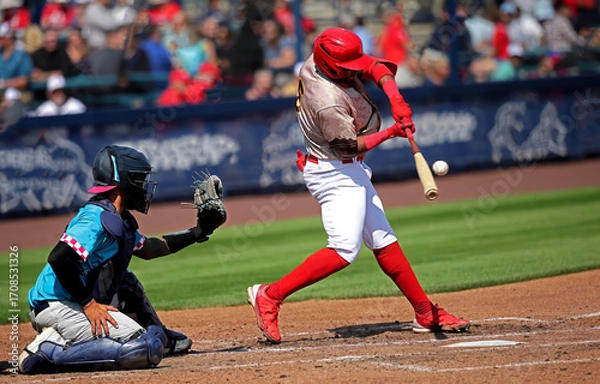 Obraz baseball player hitting