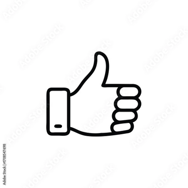 Fototapeta thumbs up icon
