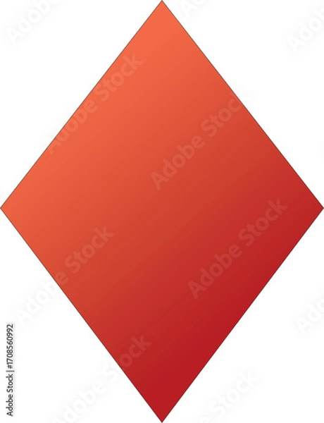 Obraz Orange Gradient Diamond Shape