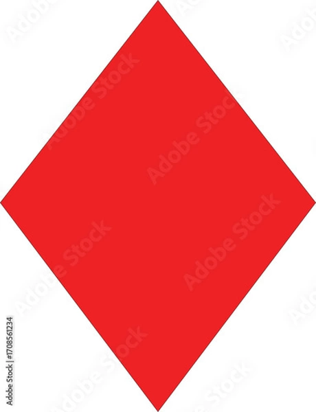 Obraz Red Diamond Shape