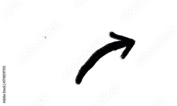 Fototapeta Turn Right or Right Arrow Symbol on transparent background or white isolated backgrund 