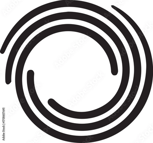 Fototapeta vector illustration of an abstract backgroundAbstract Spiral Circle Geometric Art Design 