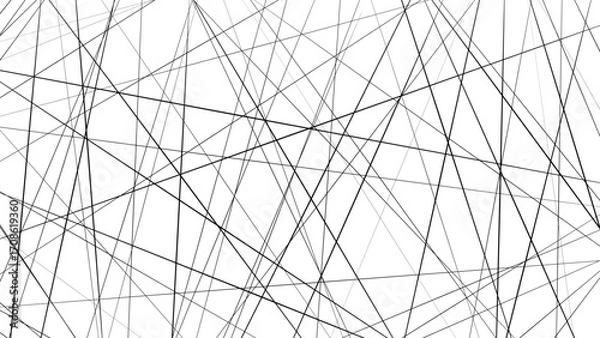 Fototapeta Abstract Geometric Low Poly Lines – Chaotic Random Vector Mesh Background for Modern Digital Design & Futuristic Art. abstract random lines background. Abstract background with random geometric line a
