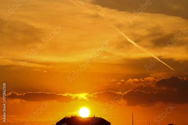 Obraz Sunset and clouds style