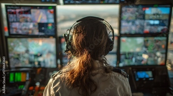 Fototapeta person working