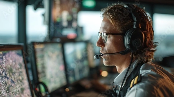 Fototapeta person working