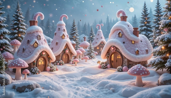 Fototapeta christmas tree in the park