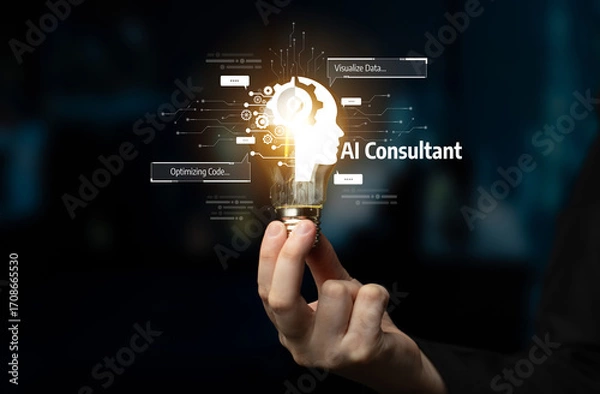 Fototapeta AI assistant with LLM, big data, machine learning, and generative AI powers prompt engineering and supports agentic AI for advanced business applications. Latch