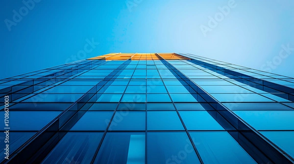 Fototapeta Skyscraper View Upward.