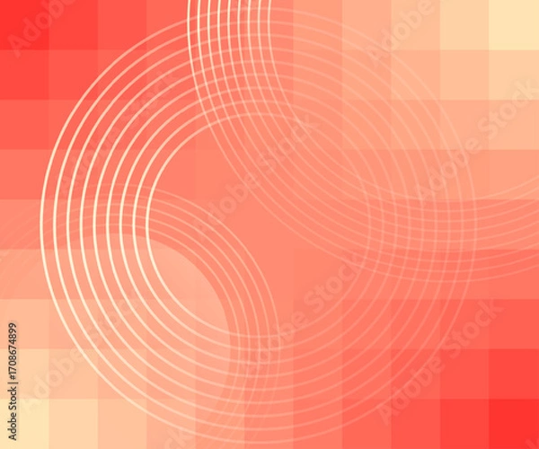 Fototapeta Vector abstract background with geometric shapes and gradient. Minimalistic cover template with bright transitions. Perfect design for social networks, covers, banners, flyers.