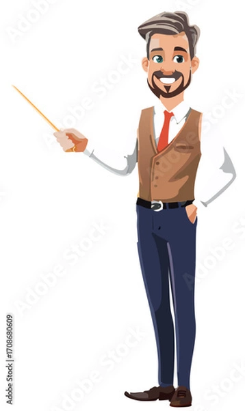 Obraz Teacher while explaining the lesson