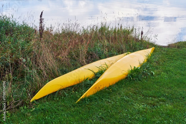 Fototapeta Photography at Kapp and Lake Mjøsa in early fall of 2025.