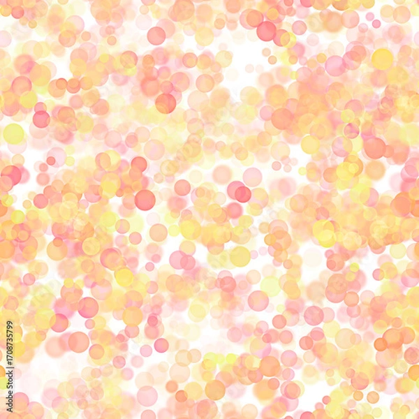 Fototapeta Soft pastel bokeh circles abstract background, PNG