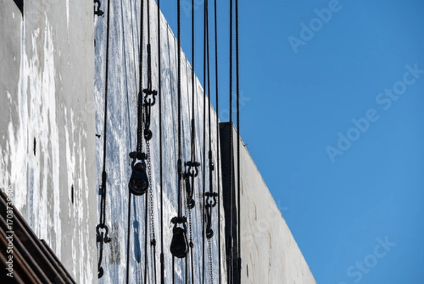 Fototapeta Tilt-Up Process on a Construction Site