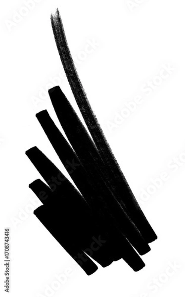 Fototapeta doodle drawing, Doodle line isolated on Transparent background.