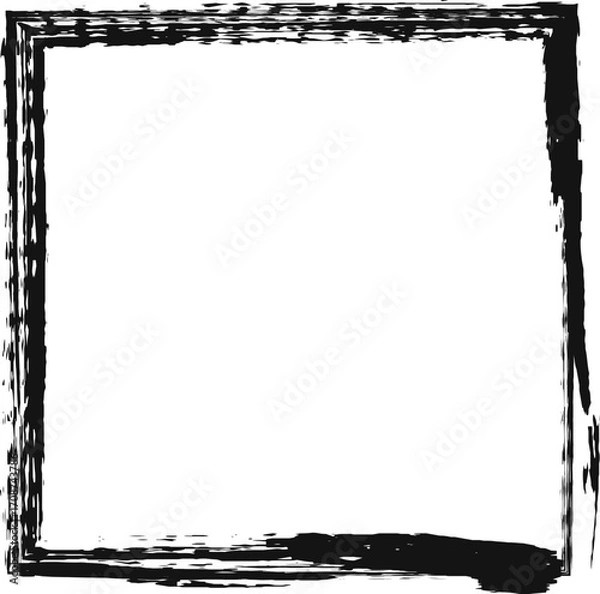 Obraz Frame grunge hand drawing border element