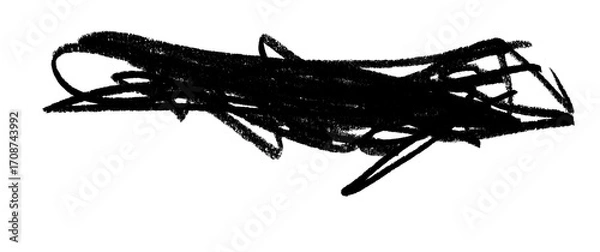 Fototapeta doodle drawing, Doodle line isolated on Transparent background.