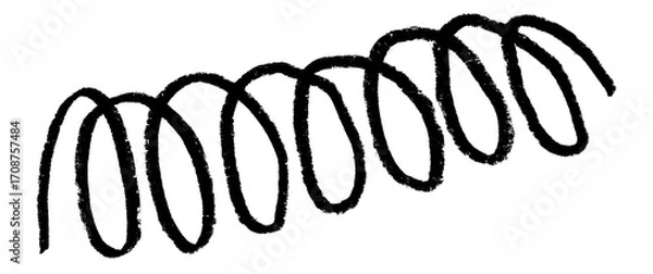 Fototapeta doodle drawing, Doodle line isolated on Transparent background.