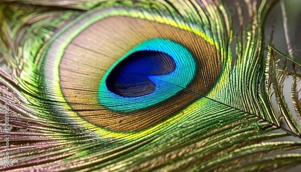 Obraz Close-up peacock feather