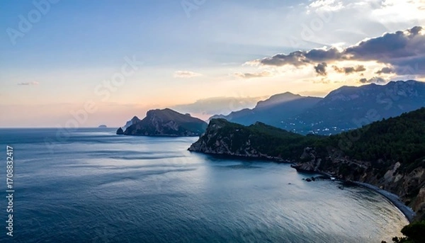 Obraz Coastal sunset view (1)