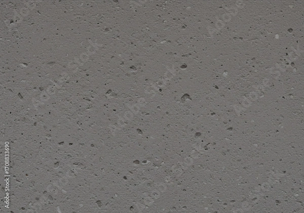 Fototapeta Gray Porous Concrete Texture Background With Small Aggregate Speckles, Uniform Surface For Architecture And Design Mockup